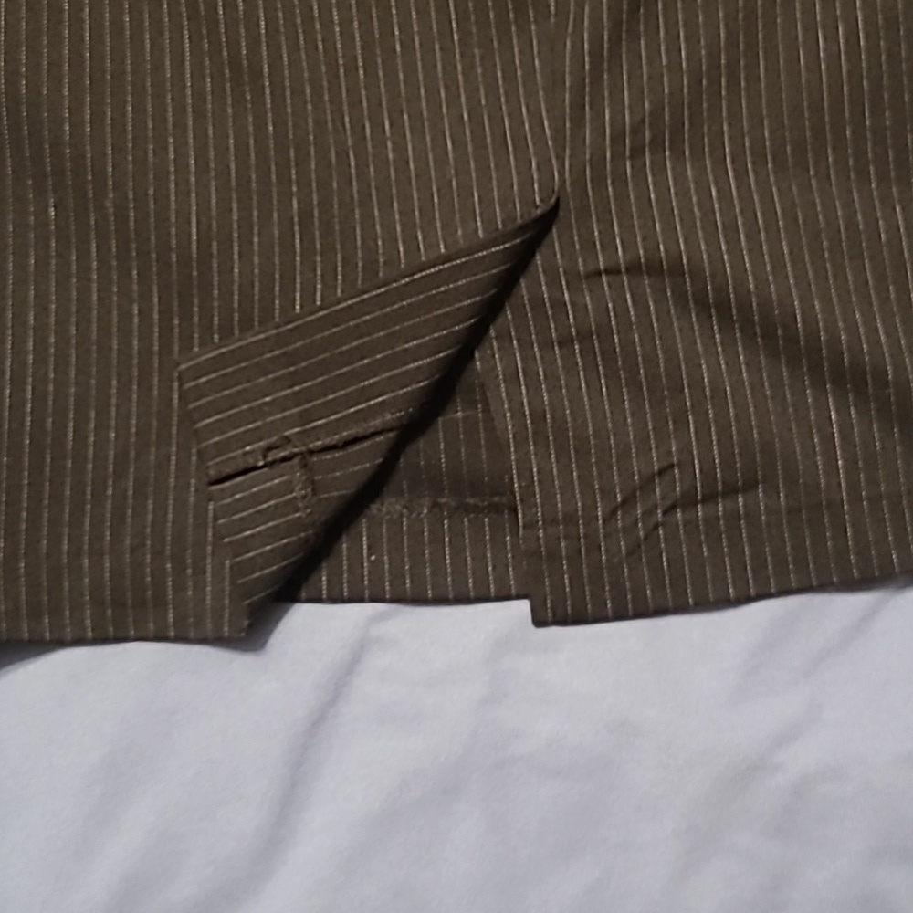 Stoosh women's juniors Classy pencil skirt black w/ white pin stripes size 9 EUC - Picture 8 of 9